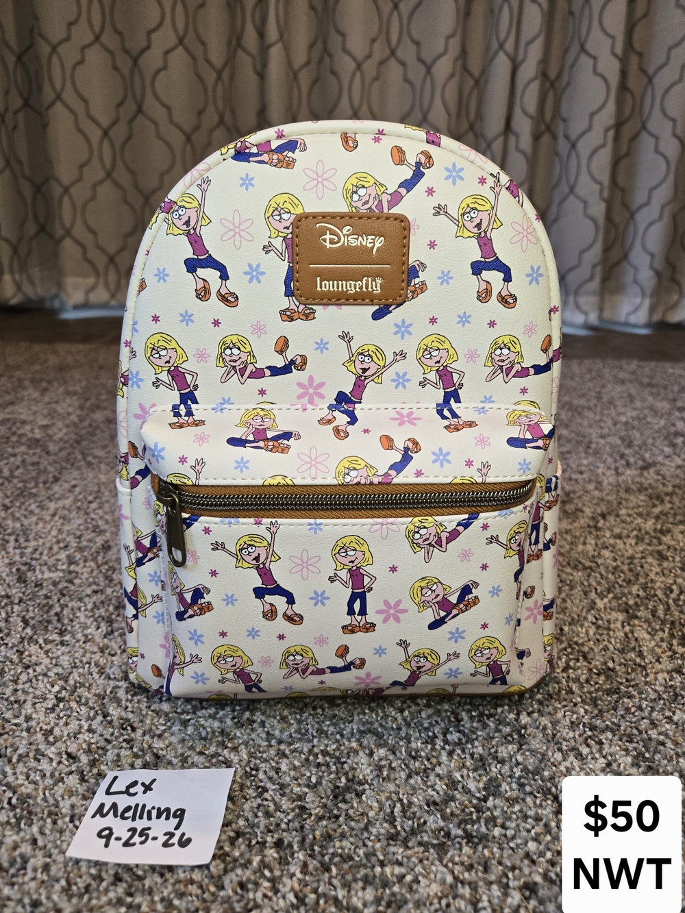 Disney x Loungefly Cream Animated Character Mini Backpack
